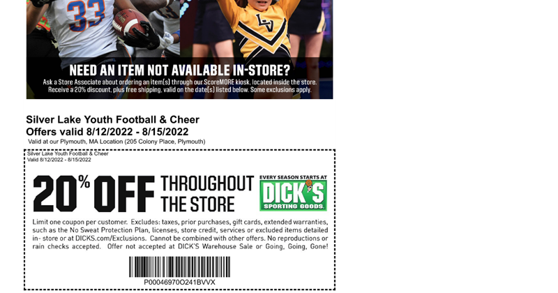 Dick's Sporting Goods 20% Off Weekend will be here soon!